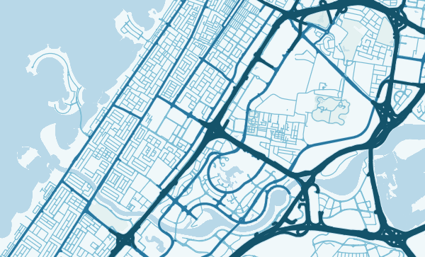Map of Dubai