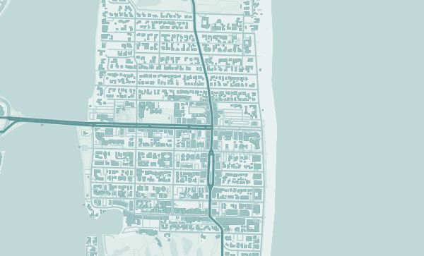 Map of Palm Beach