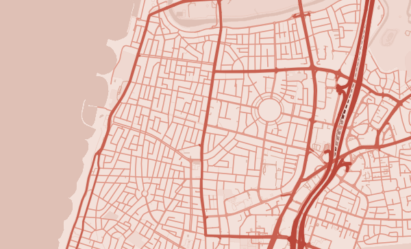 Map of Tel Aviv