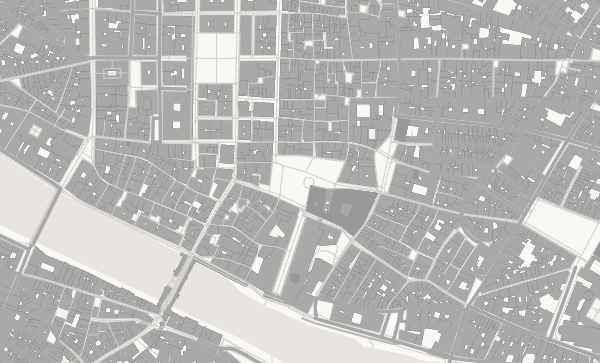Florence map in Japanese Ink style