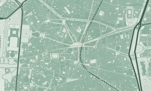 Madrid map in Sage style