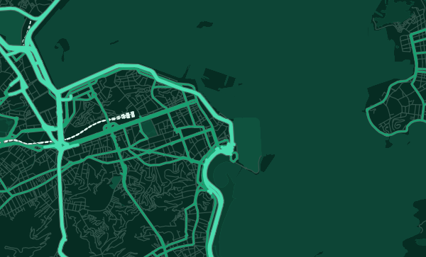 Rio de Janeiro map in Emerald City style