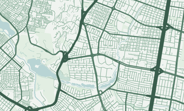 Bogotá map in Forest style