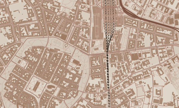 Map of Kraków