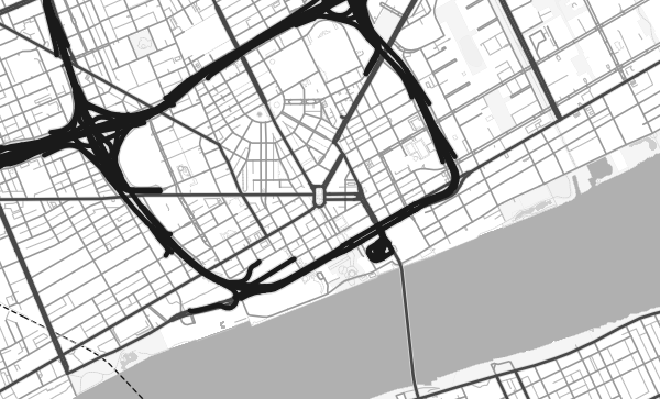 Map of Detroit