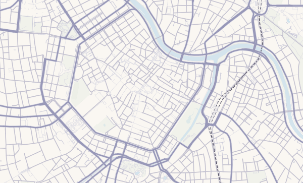Vienna map in Pastel Dream style