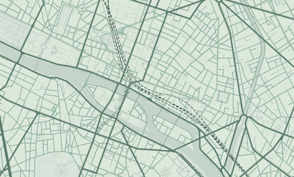 Paris map in Sage style