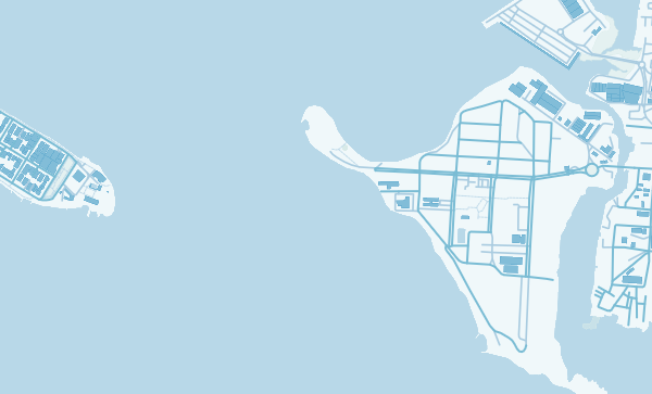 Cartagena map in Ocean style