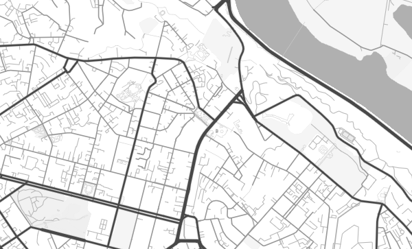 Kyiv map in Contrast style