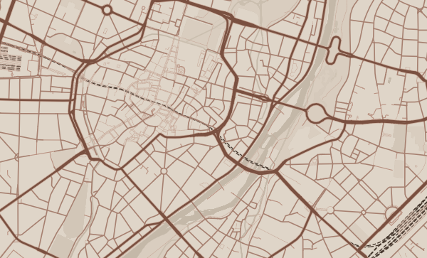 Munich map in Rustic style