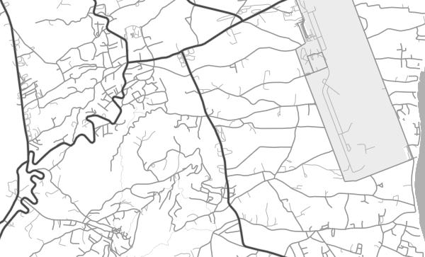 Santorini map in Contrast style