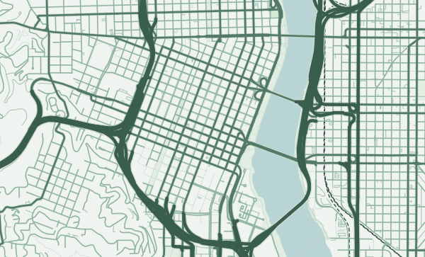 Map of Portland