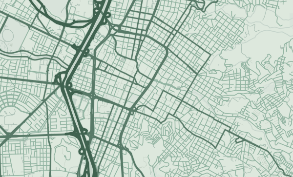 Medellín map in Sage style