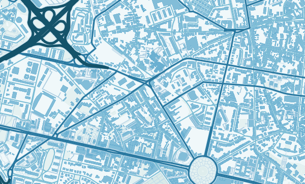 Porto map in Ocean style