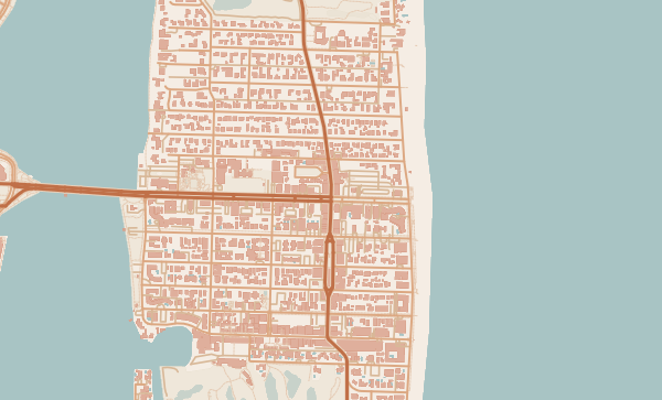 Map of Palm Beach