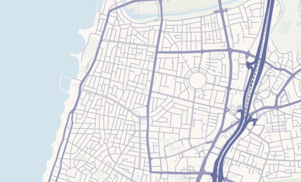 Map of Tel Aviv