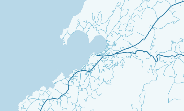 Paros map in Ocean style