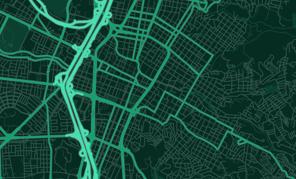 Map of Medellín