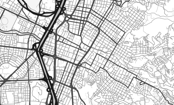Map of Medellín