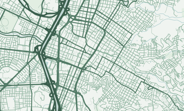 Map of Medellín