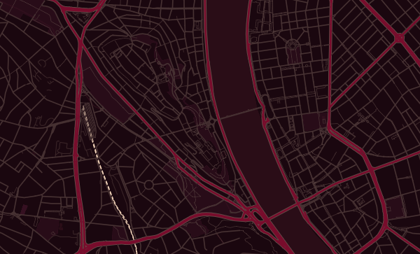 Budapest map in Ruby style