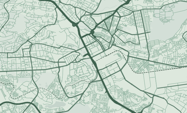 Nairobi map in Sage style
