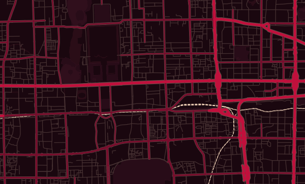 Beijing map in Ruby style